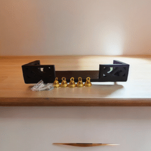 Romantic Wall Hanging Showpiece – Wooden Hanging Shelf with Cute Figurines and Bells - Image 5